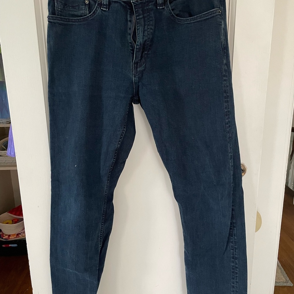 Slim Straight Men’s Jeans in Deep Indigo